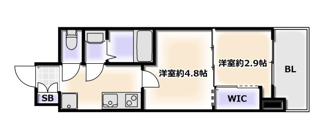 【間取り】 | セレニテ難波グランデシュッド