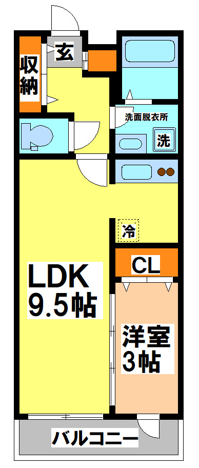 三鷹市下連雀４丁目のアパートの間取り