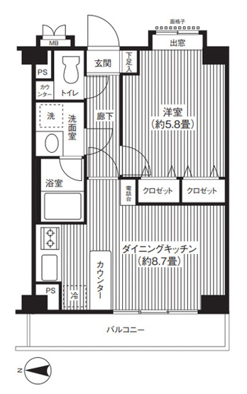 【間取り】 | ヒルズ洗足池公園