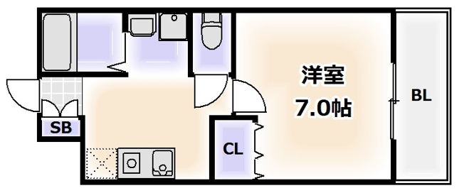 【間取り】 | willDo難波ｗⅠ