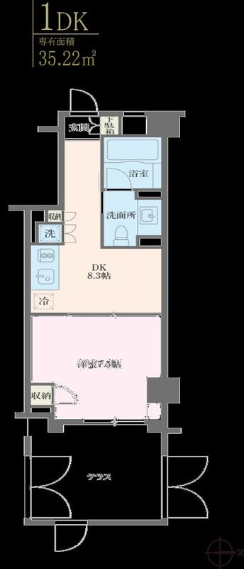 MFPRコート麻布十番の間取り
