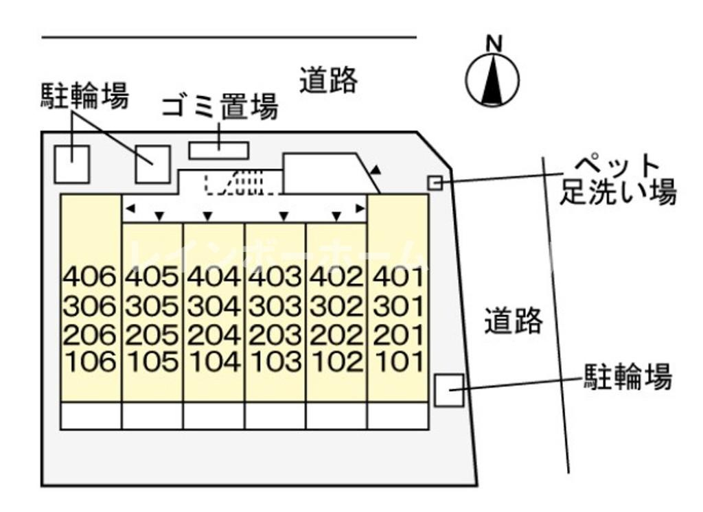 ヴェリーヌ※初期費用分割あと払いサービス利用可能物件の区画図