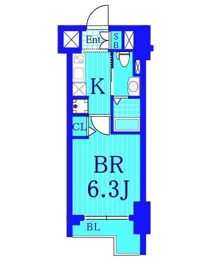 グロース西横浜Ⅱの間取り