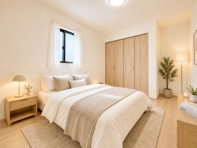 葛飾区南水元４丁目　新築分譲住宅　全６棟の洋室|全居室収納スペースあり！荷物が多くても十分に納まります　※インテリアはイメージです