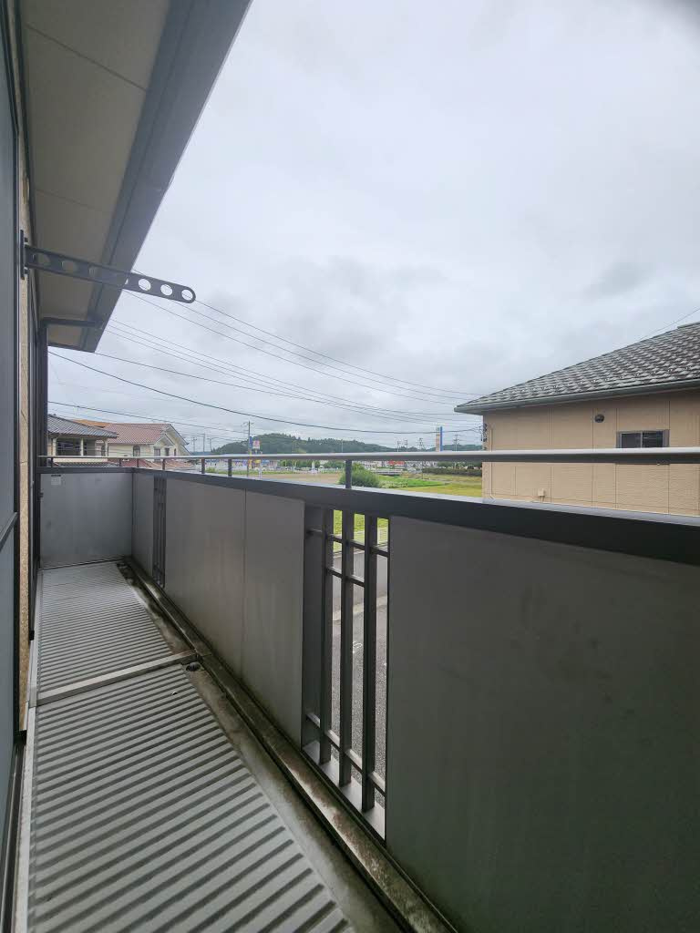 ニコレットテラスAのバルコニー
