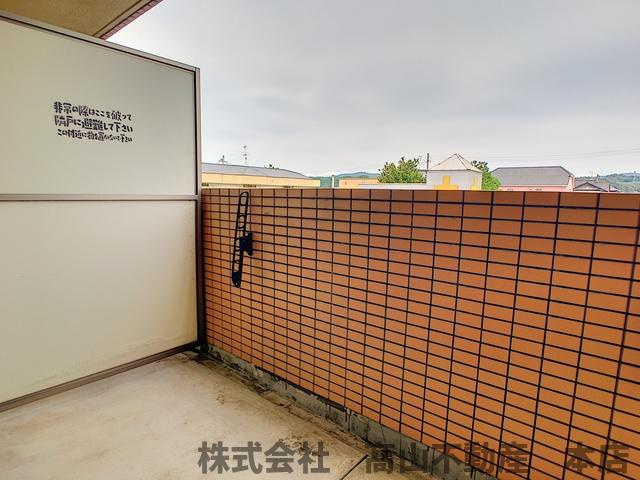 宗像市朝町の賃貸マンションのバルコニー