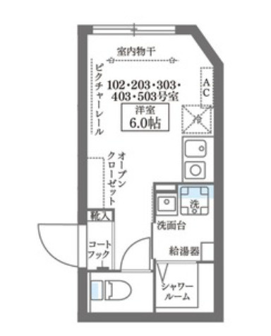 杉並区西荻南２丁目の賃貸マンションの間取り