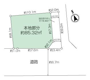 綱島西2丁目古家付き土地の画像