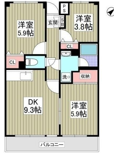 グランパレス小熊の間取り
