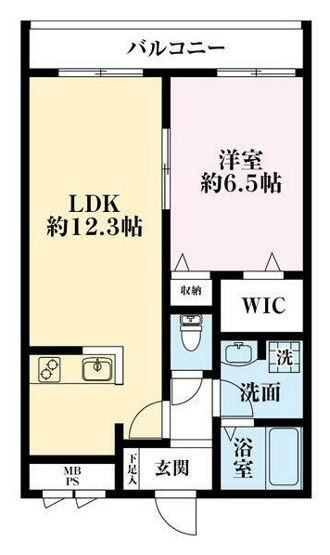 【間取り】 | プロミネンス東戸塚～仲介手数料半月分～ | 使いやすい間取りです