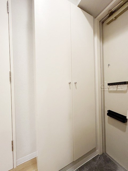 【収納】 | 菱和パレス三田慶大前 | トールタイプのシューズボックスを配しました。棚板は可変式になっており、たくさんの靴のほか、小物も収納できるゆとりがあります。～即日のご見学可能～　お問合せはお気軽にどうぞ。