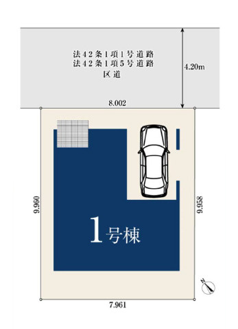 板橋区西台2丁目　2階リビング×ロフト付　限定1棟の区画図