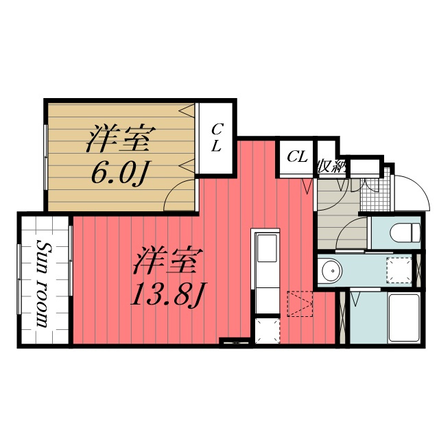 【間取り】 | スワンパレス　B