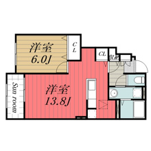 【間取り】 | スワンパレス　B