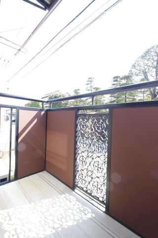 クロノス21御領Aのバルコニー