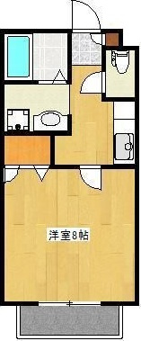 クロノス21御領Aの間取り