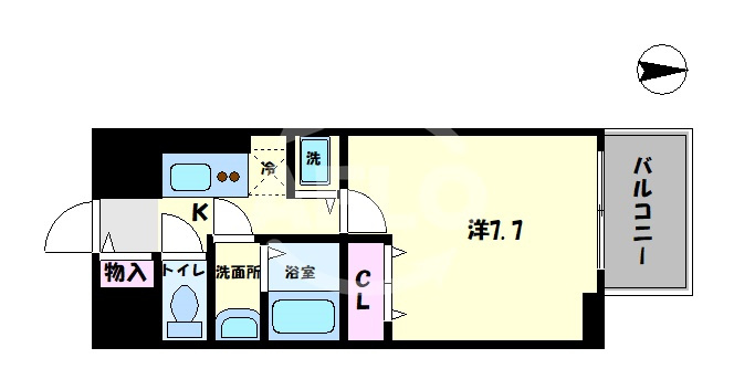 S-RESIDENCE緑橋駅前の間取り|S-RESIDENCE緑橋駅前　間取り