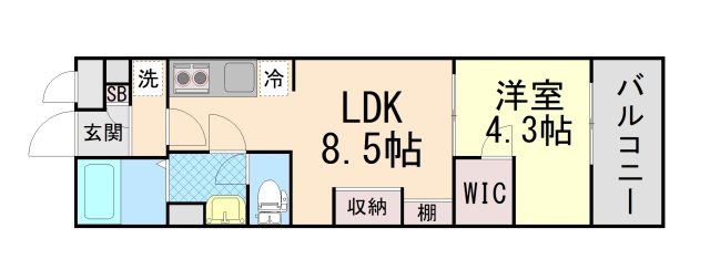 リブリ・中山手の間取り