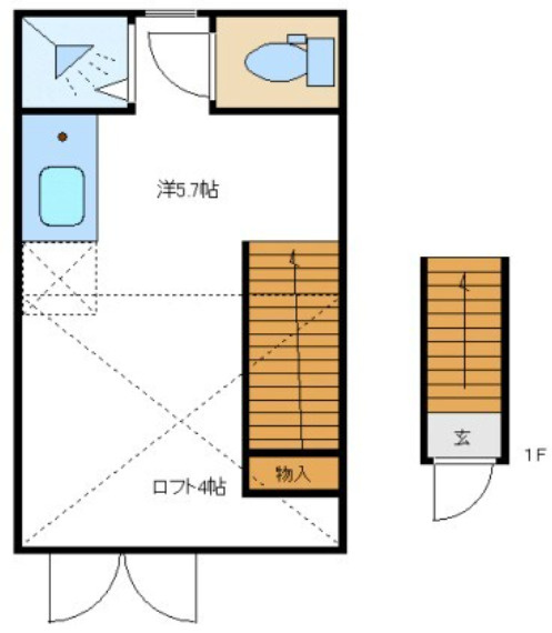 中野区東中野４丁目のアパートの間取り