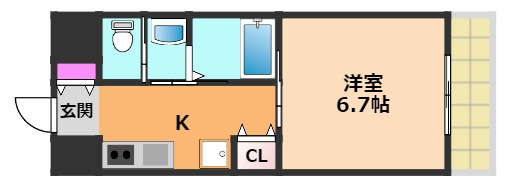エスト茨木の間取り