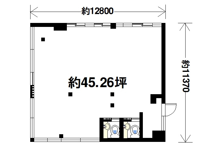 奈良事務機本社ビルAの間取り