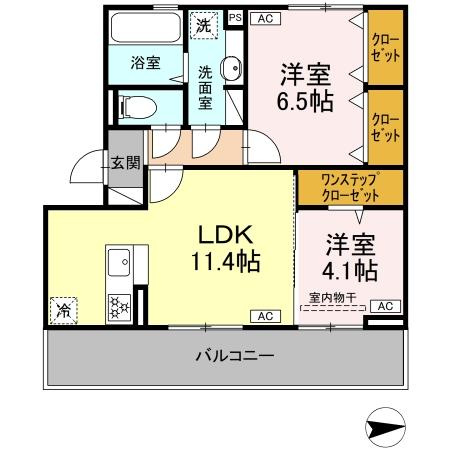 ヴェルドミール蓮台寺の間取り
