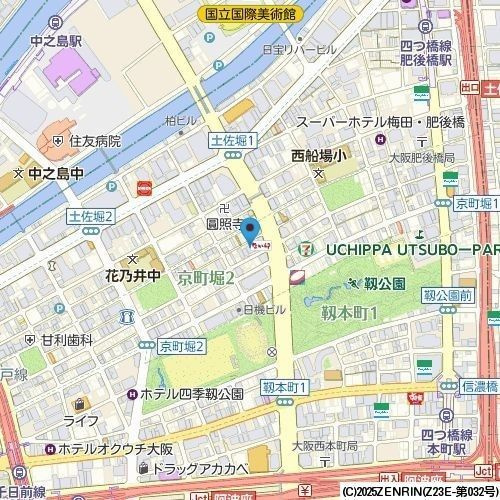 レジディア京町堀の地図