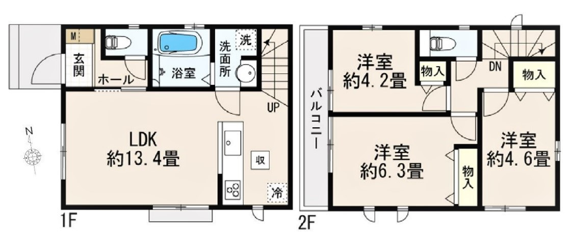 小平市仲町　全2棟　Ａ号棟