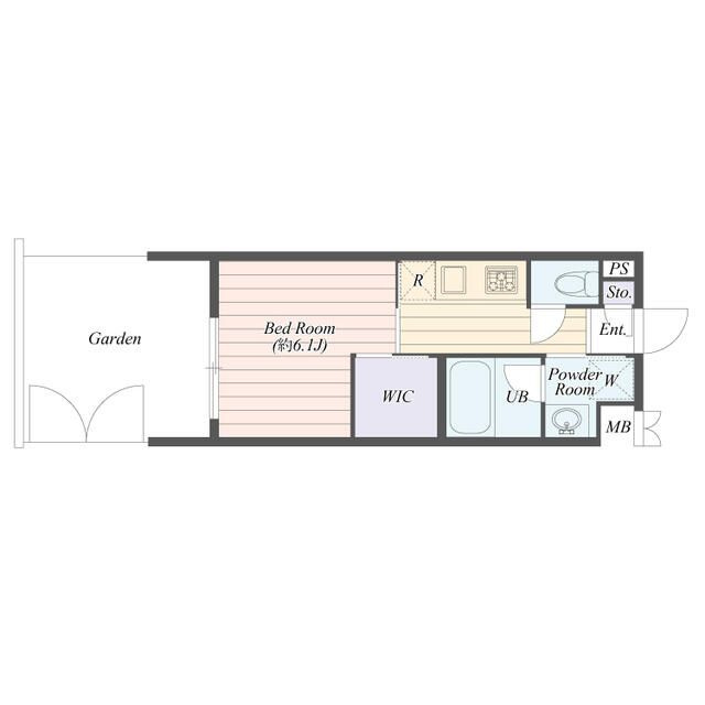 Ｂ　ＣＩＴＹ　ＡＰＡＲＴＭＥＮＴ　ＳＨＩＮＪＵＫＵ　ＮＷの間取り