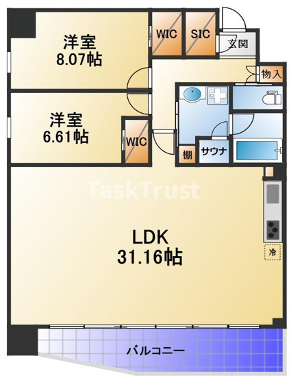 【間取り】 | プレジオ北浜