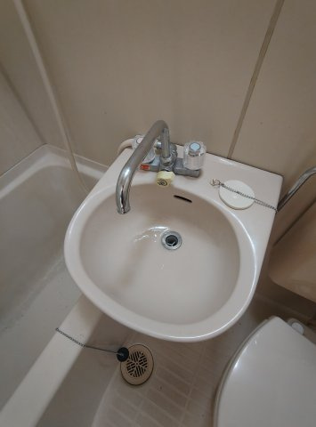 RICマンションの洗面所