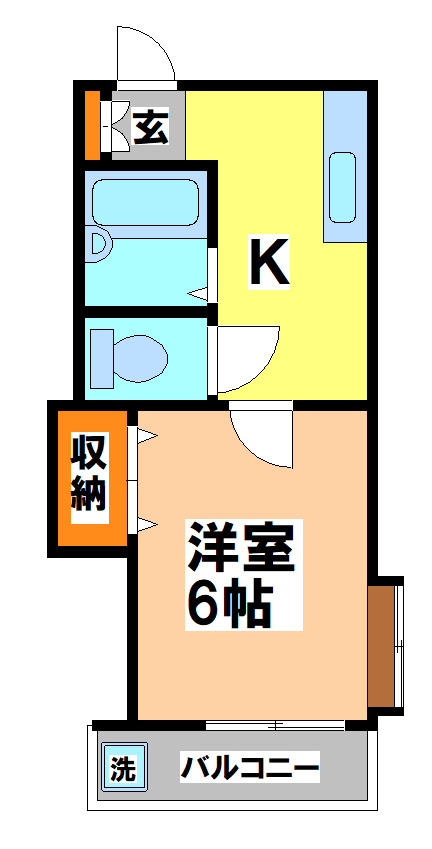 武蔵野市御殿山２丁目のアパートの間取り