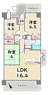 【間取り】 | ジオ四条桂川ブライトコア