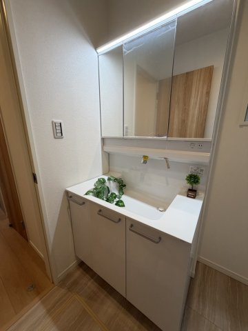 上野通３丁目新築戸建の独立洗面台