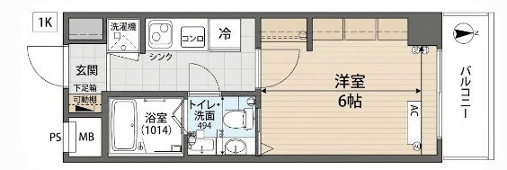 セブンスターマンション島津山の間取り