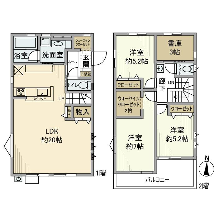 早宮戸建の間取り