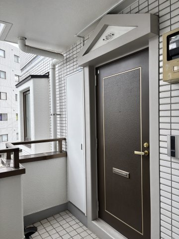 グリーンシティみそのの玄関|角部屋
