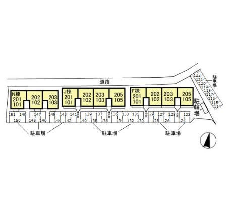グランマーレ　Fの区画図