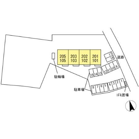 グランディオ　Aの区画図