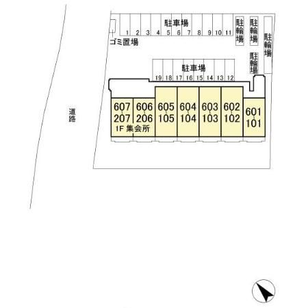 グラースマロニエの区画図