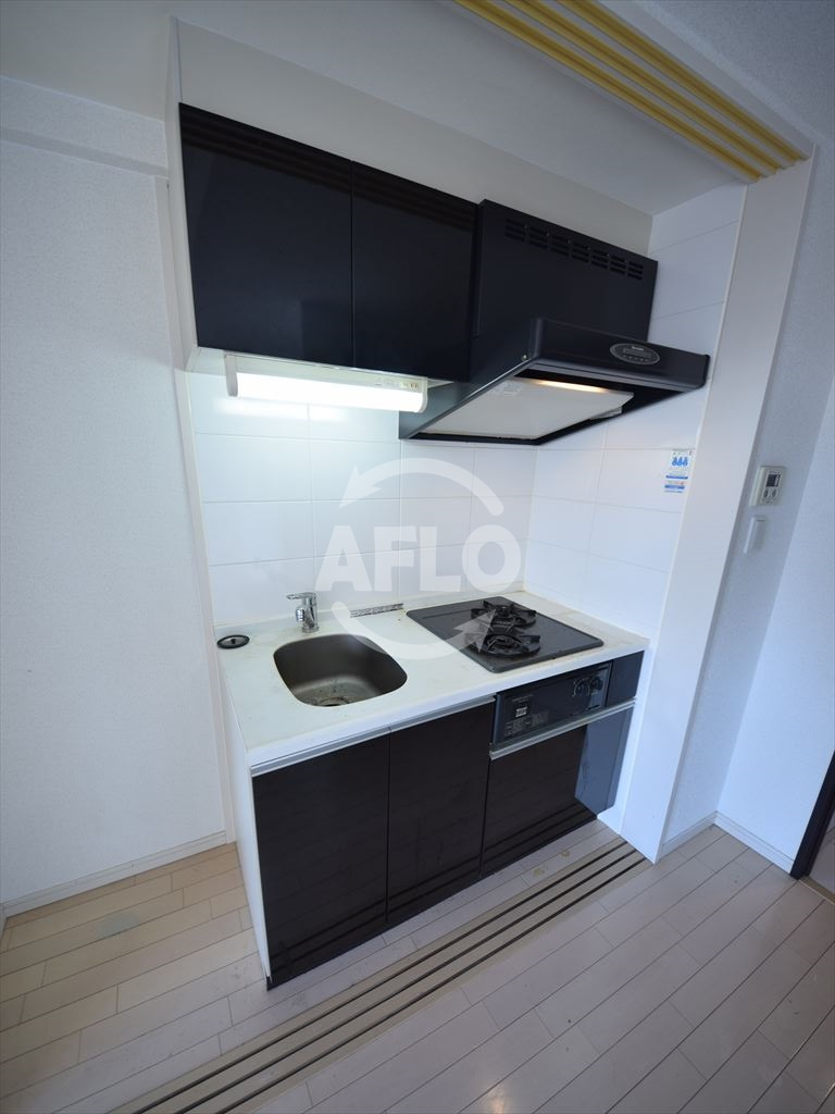 S-RESIDENCE難波Vialeのキッチン|S-RESIDENCE NAMBA Viale　２口ガスシステムキッチン