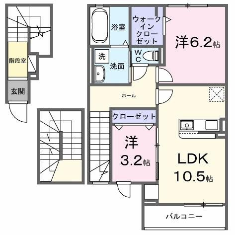 【間取り】 | ラ・ポーズ葛原