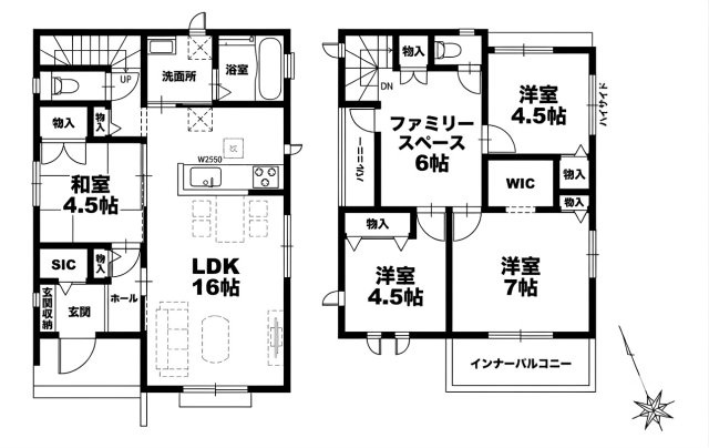 南城市大里仲間（全8棟）C・G・H号棟の間取り|G号棟　3990万円