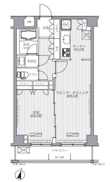 メゾンカルム西新宿の間取り