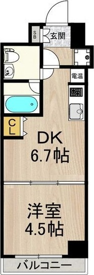 インプルーブ三宮イーストの間取り