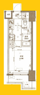 【間取り】 | グロース西横浜Ⅱ