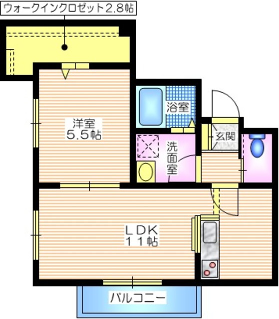 ヒルズ横浜の間取り|最上階・角部屋　各部屋に窓あります
