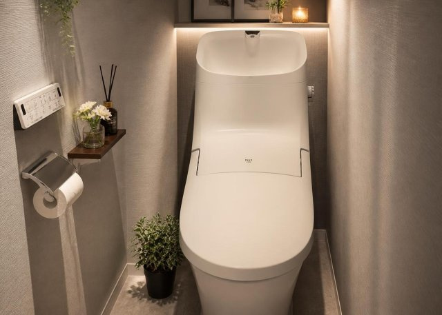 【トイレ】 | ウインベルコーラス古淵 | 新品交換済みのトイレは清潔で快適な室内空間を実現しております。バスとトイレが別になった機能的な配置のため、毎日快適に使用可能です。リフォーム済みの美しい内装をぜひ一度現地見学にてお確かめください。