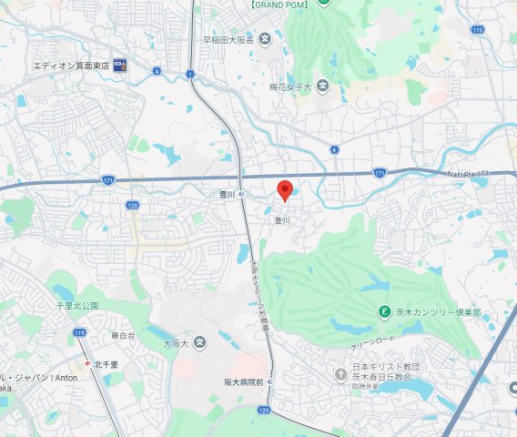 セレニティ豊川Ⅲの地図