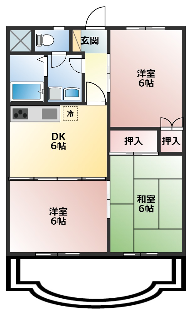 フィオーレ豊橋の間取り